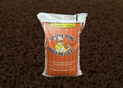 Bag of wood pellets used for grilling