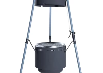 Burch Barrel Suspended Tripod Open Fire Grill Open