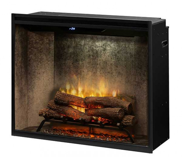 Dimplex Revillusion 36-inch Portrait Built-in Firebox, Weathered Concrete