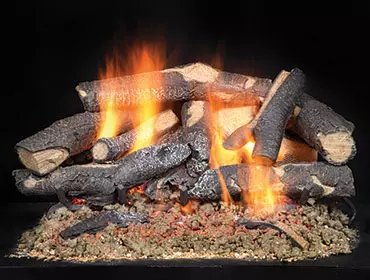 Majestic Fireside Supreme Oak See-Through Gas Logs